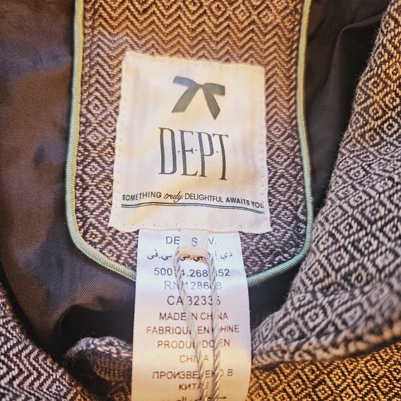 DEPT Black & Grey military style blazer - Picture 8 of 14